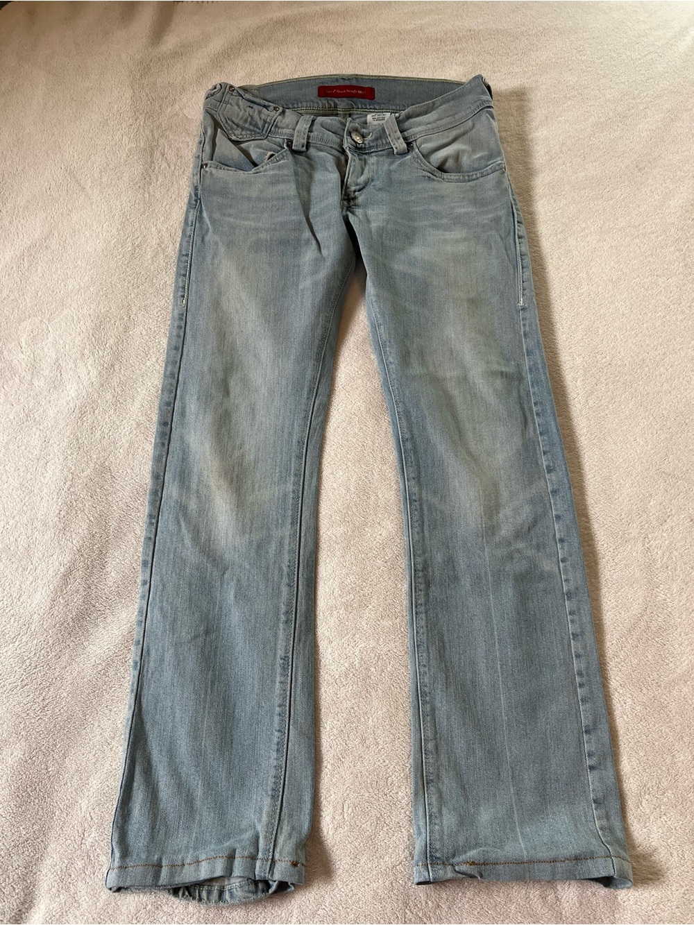 Levi's Light Blue Slouch Straight 504 Jeans
